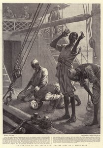 يصل النيل إلى السد الكبير ، وقت الصلاة على قارب نهر